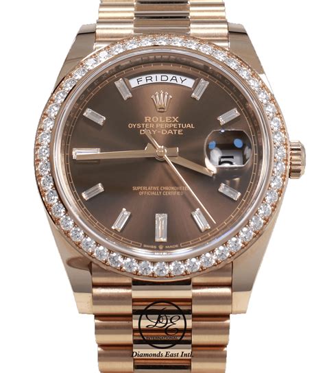 diamond encrusted presidential rolex|rolex presidential 40mm diamond bezel.